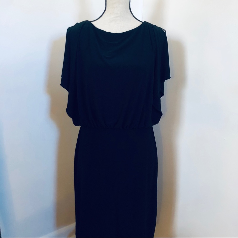 Cut-out Back Black Formal Dress